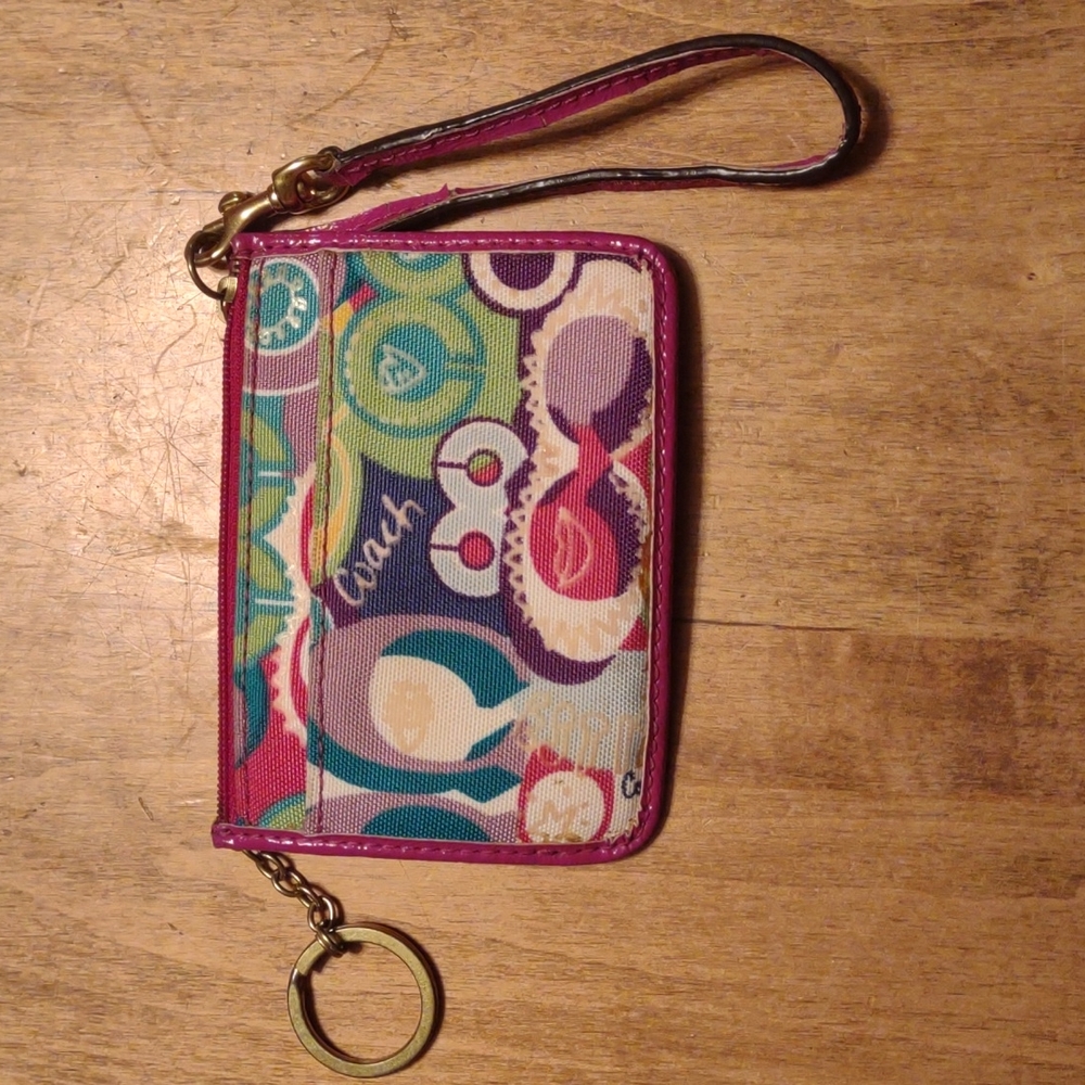 Coach keychain wallet